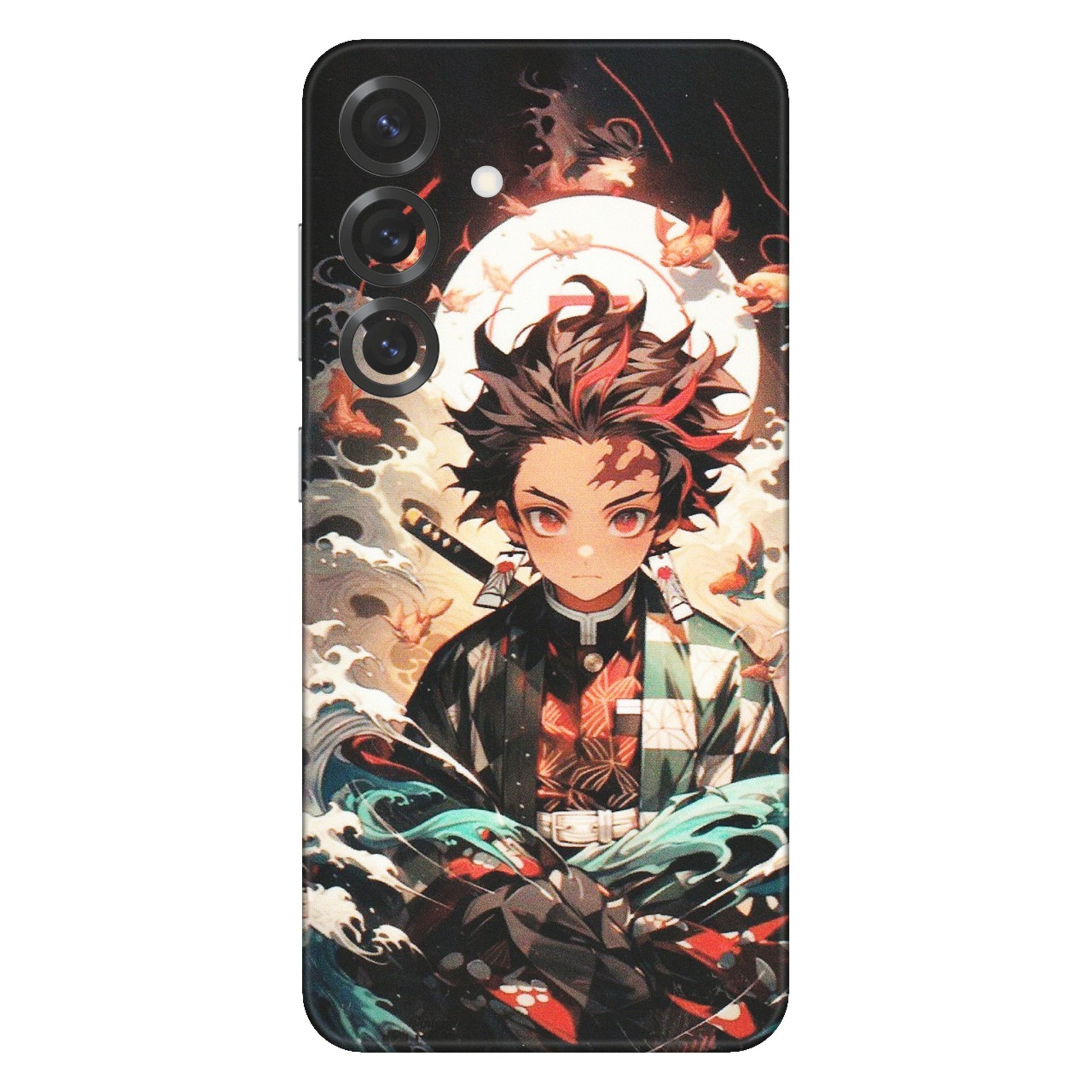 Samsung A/S Series Phone Skins (All Models) - Tanjiro Demon Slayer Anime - Matte Finish (M-158) Samsung Galaxy S25 Plus