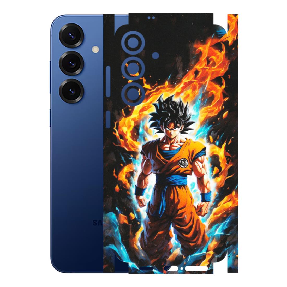 Samsung A/S Series Phone Skins (All Models) - Goku Transformation Anime - Matte Finish (M-159) Samsung Galaxy S25 Plus