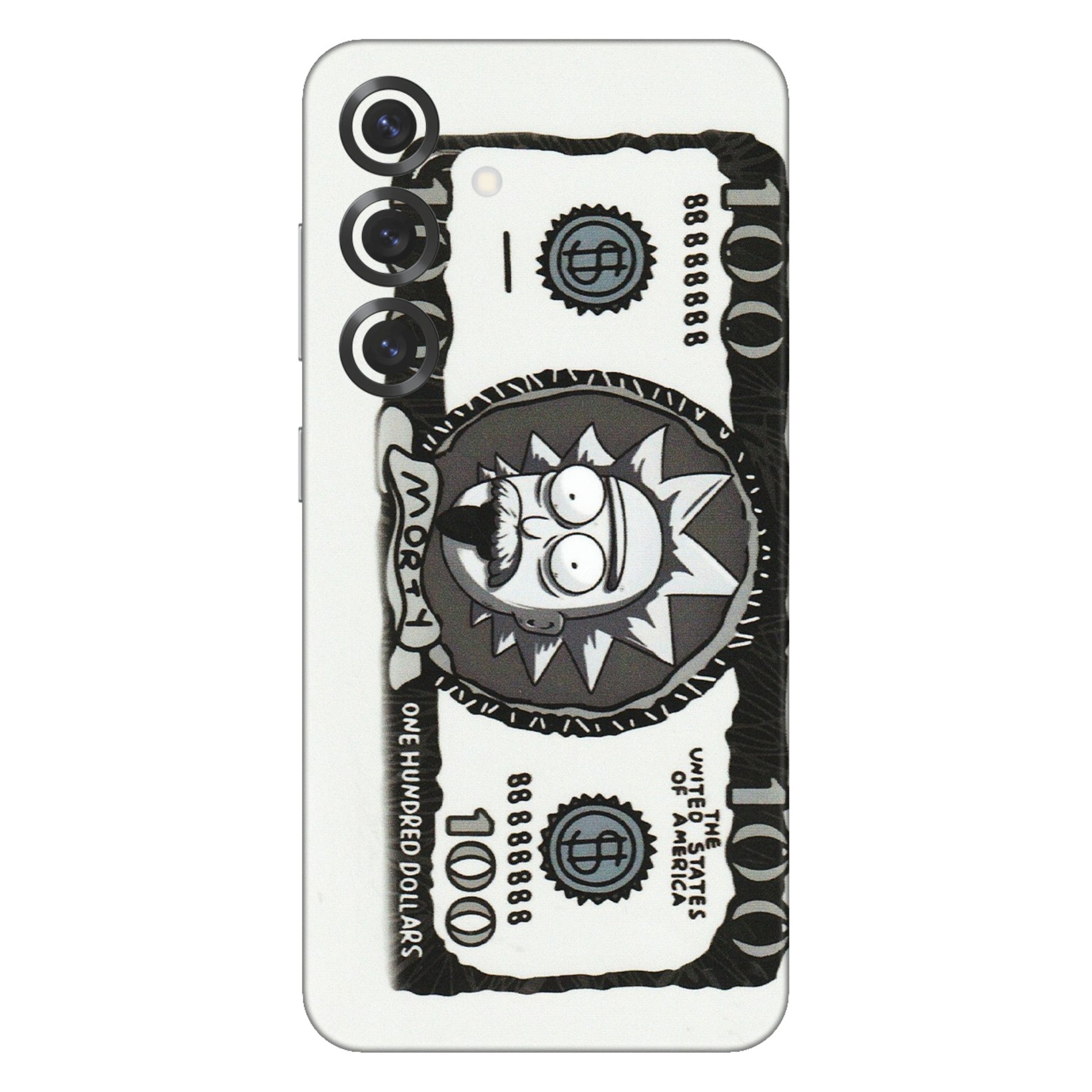 Samsung A/S Series Phone Skins (All Models) - Rick And Morty Hundred Dollar Anime - Matte Finish (M-161) Samsung Galaxy S25 Plus