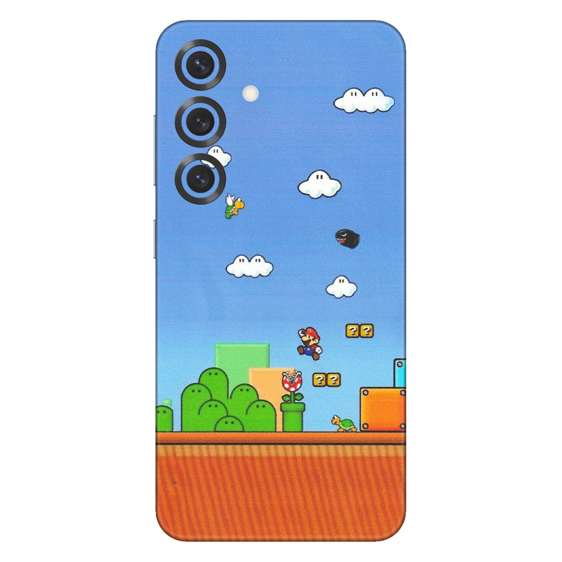 Samsung A/S Series Phone Skins (All Models) - Mario Game Scene - Matte Finish (M-24) Samsung Galaxy S25 Plus
