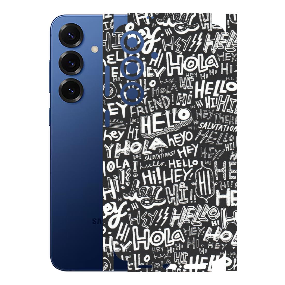 Samsung A/S Series Phone Skins (All Models) - Hi Hello Doodles - Matte Finish (M-25) Samsung Galaxy S25 Plus