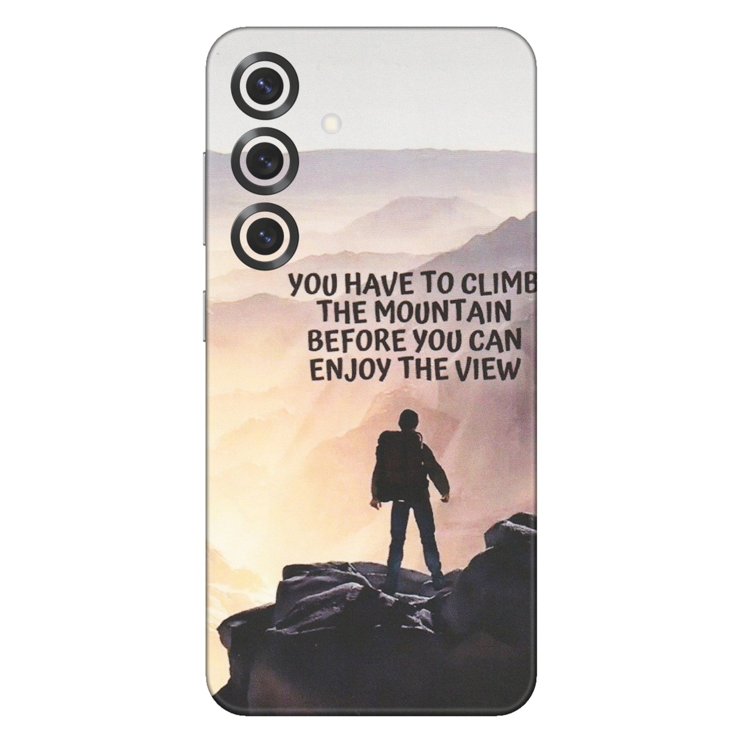 Samsung A/S Series Phone Skins (All Models) - Motivational Hiking Mountain - Matte Finish (M-28) Samsung Galaxy S25 Plus