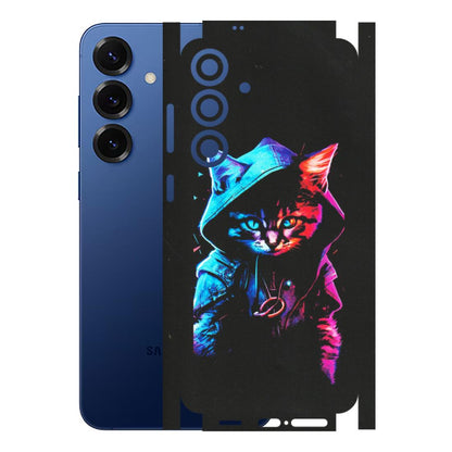 Samsung A/S Series Phone Skins (All Models) - Cyberpunk Cat - Matte Finish (M-45) Samsung Galaxy S25 Plus