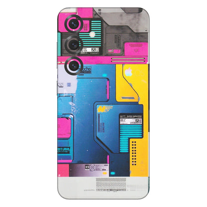 Samsung A/S Series Phone Skins (All Models) - Colourfull Motherboard Internals - Matte Finish (M-55) Samsung Galaxy S25 Plus