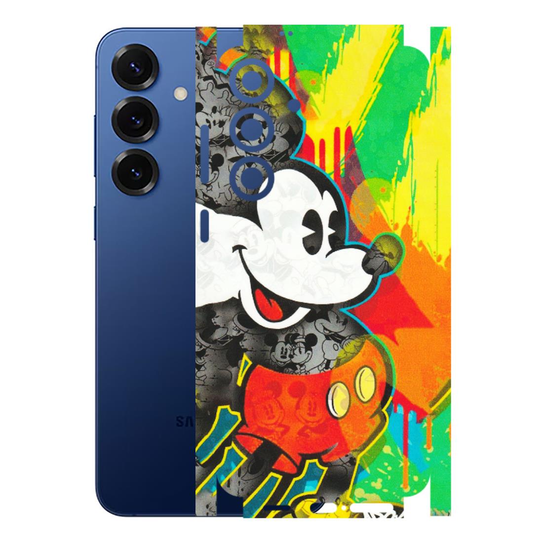 Samsung A/S Series Phone Skins (All Models) - Multiple Mickey With Colourful Texture - Matte Finish (M-84) Samsung Galaxy S25 Plus