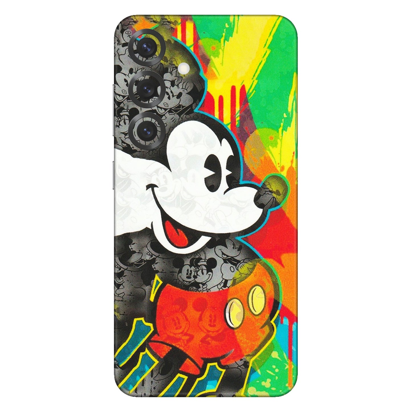 Samsung A/S Series Phone Skins (All Models) - Multiple Mickey With Colourful Texture - Matte Finish (M-84) Samsung Galaxy S25 Plus