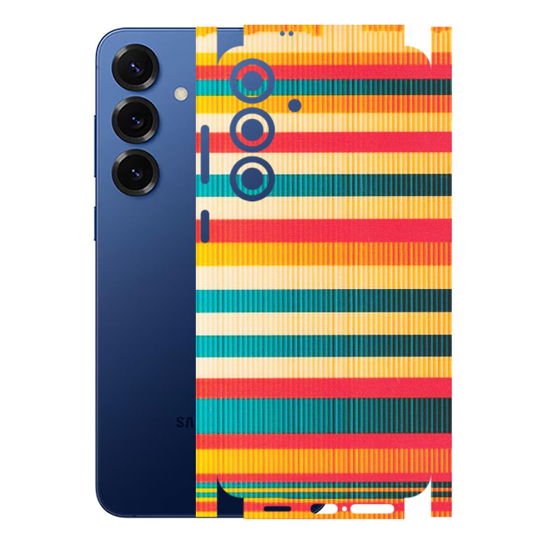 Samsung A/S Series Phone Skins (All Models) - Colourful Stripes Soothing Effect - Matte Finish (M-86) Samsung Galaxy S25 Plus