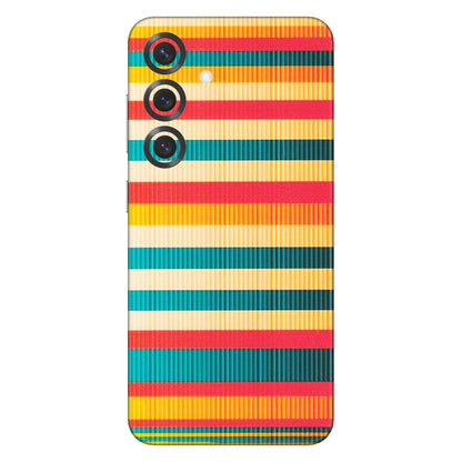 Samsung A/S Series Phone Skins (All Models) - Colourful Stripes Soothing Effect - Matte Finish (M-86) Samsung Galaxy S25 Plus