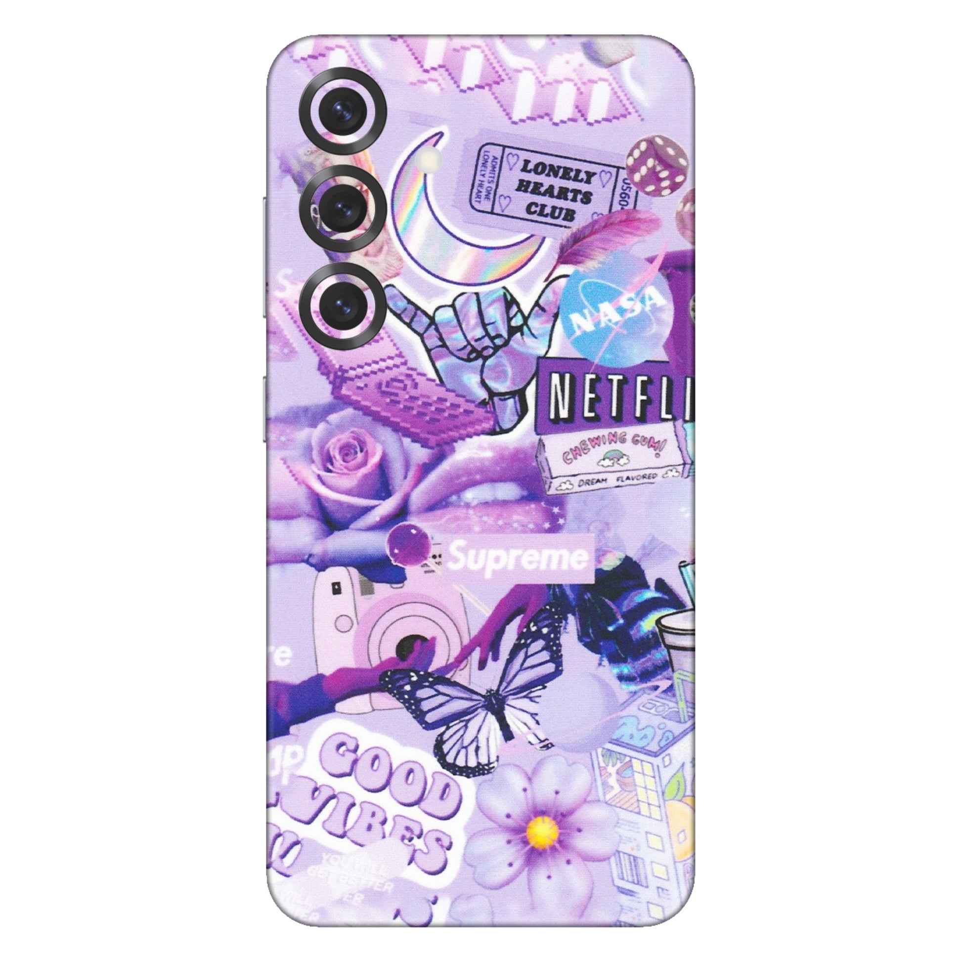 Samsung A/S Series Phone Skins (All Models) - Supreme Purple Magic - Matte Finish (M-88) Samsung Galaxy S25 Plus