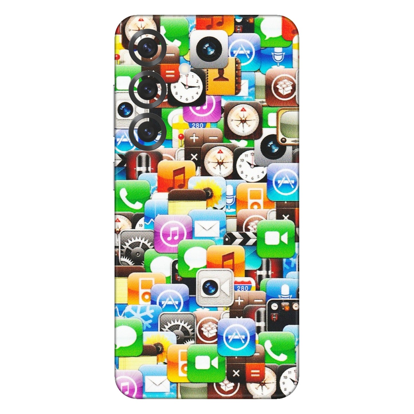 Samsung A/S Series Phone Skins (All Models) - All Apple Icons - Matte Finish (M-93) Samsung Galaxy S25 Plus