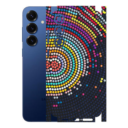 Samsung A/S Series Phone Skins (All Models) - Rainbow Dot Mandala - Matte Finish (M-97) Samsung Galaxy S25 Plus