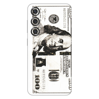 Samsung A/S Series Phone Skins (All Models) - 100 Dollar Currency - Transparent Finish (T-01) Samsung Galaxy S25 Plus