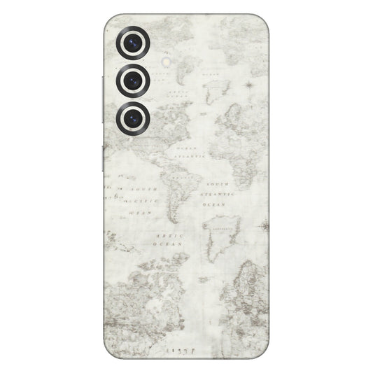 Samsung A/S Series Phone Skins (All Models) - World Travel Map - Transparent Finish (T-04) Samsung Galaxy S25 Plus