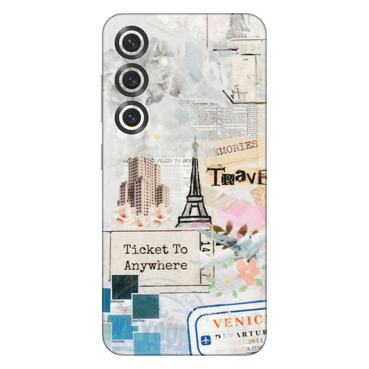 Samsung A/S Series Phone Skins (All Models) - Travel Memories - Transparent Finish (T-09) Samsung Galaxy S25 Plus