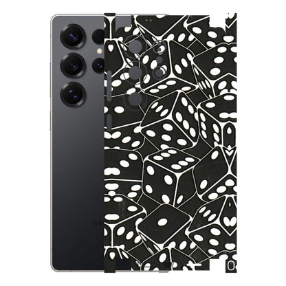 Samsung A/S Series Phone Skins (All Models) - Big Black Dices - 3D Embossed Finish (L-106) Samsung Galaxy S25 Ultra (5G)