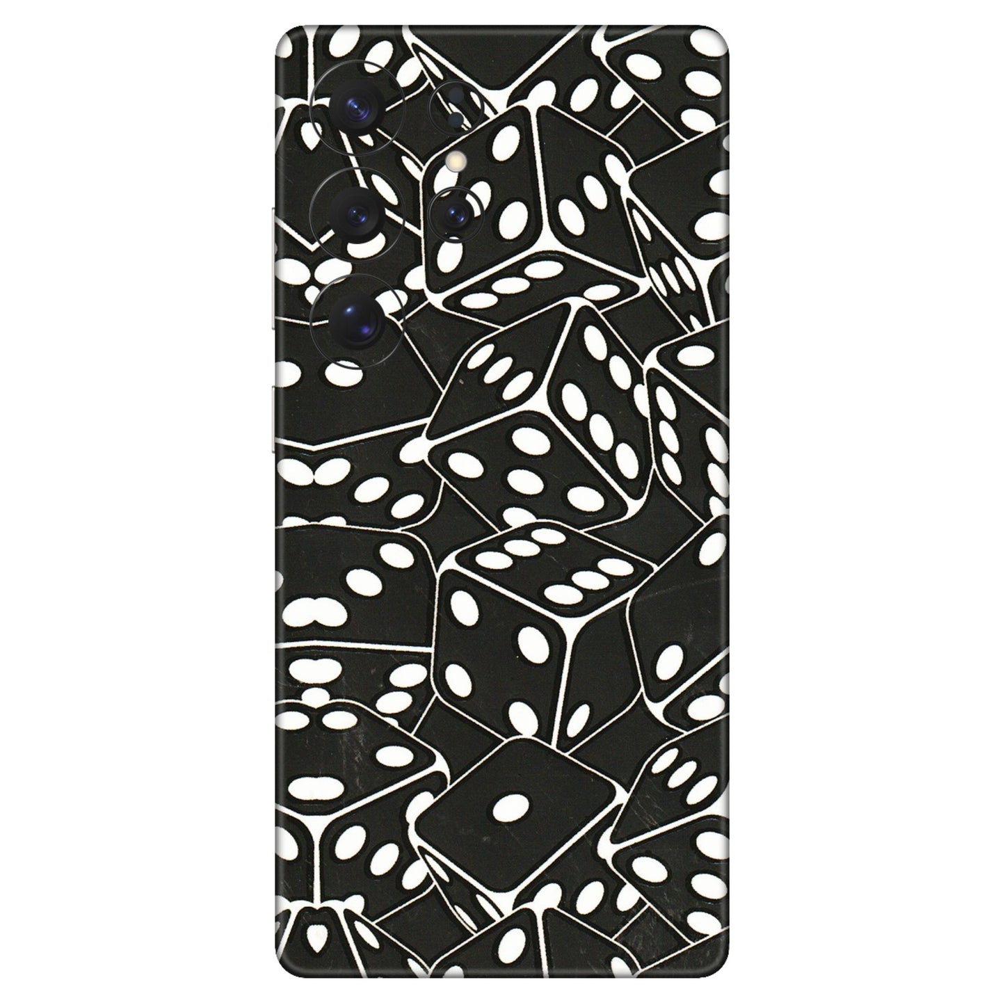 Samsung A/S Series Phone Skins (All Models) - Big Black Dices - 3D Embossed Finish (L-106) Samsung Galaxy S25 Ultra (5G)