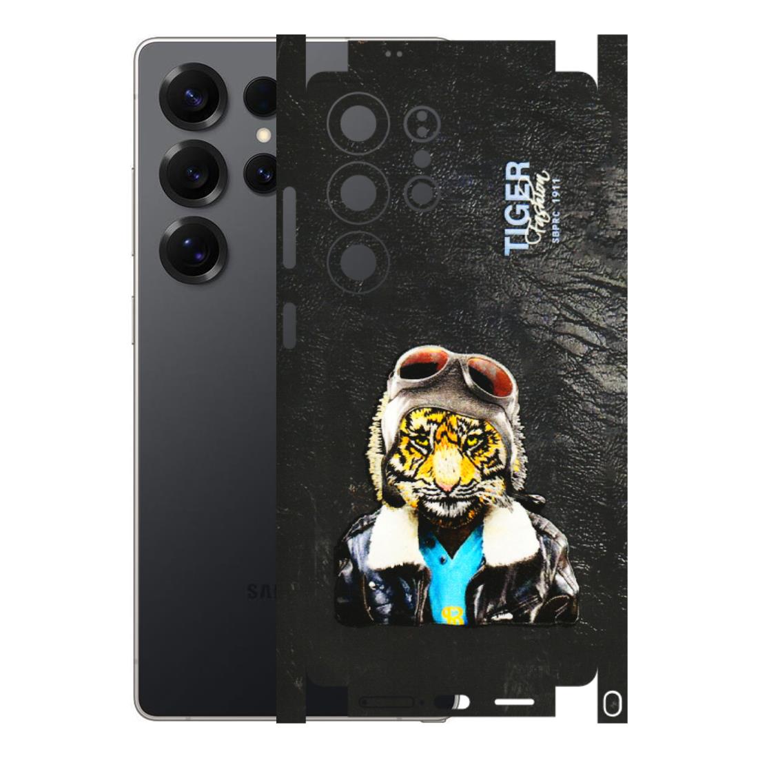 Samsung A/S Series Phone Skins (All Models) - Rider Tiger - 3D Embossed Finish (L-113) Samsung Galaxy S25 Ultra (5G)