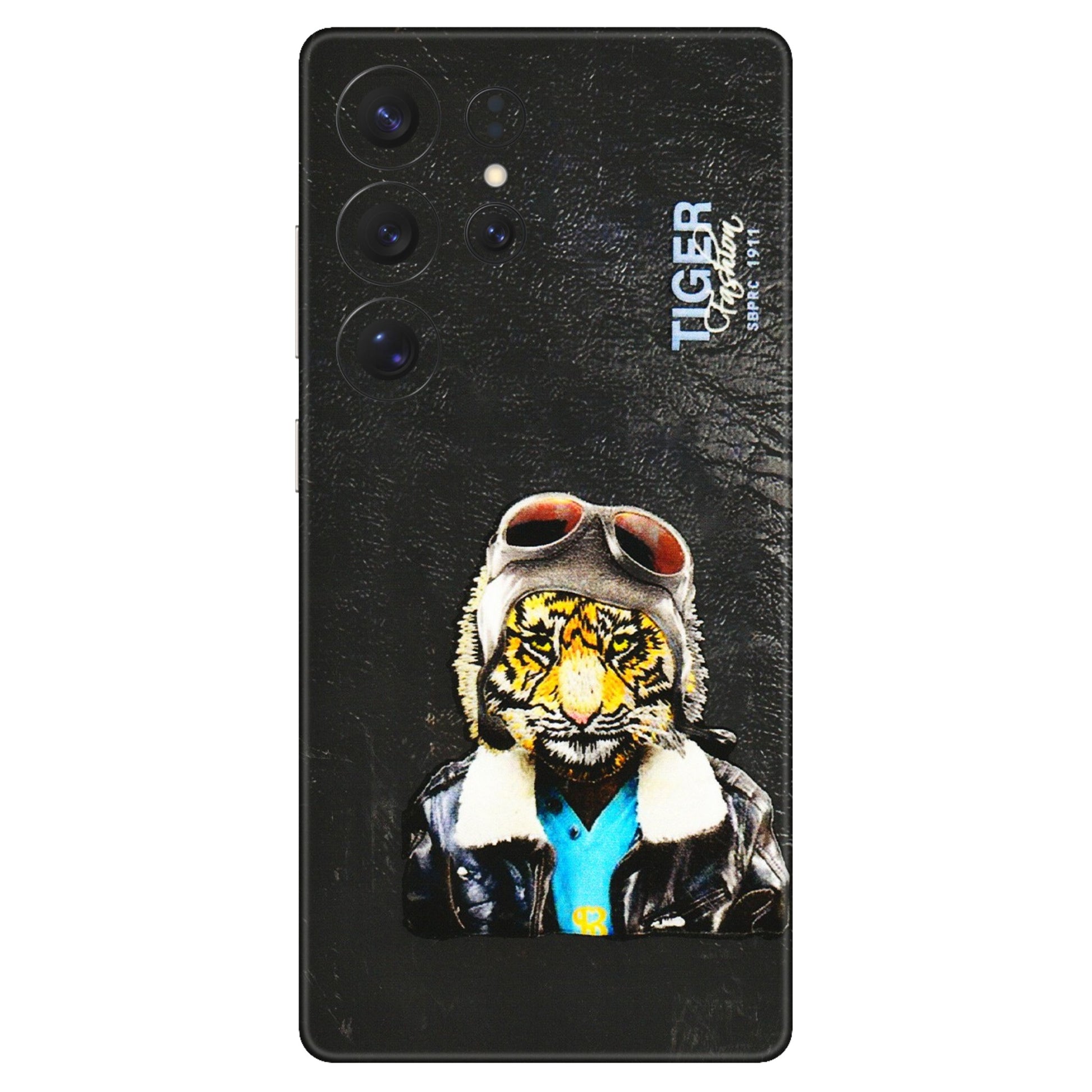 Samsung A/S Series Phone Skins (All Models) - Rider Tiger - 3D Embossed Finish (L-113) Samsung Galaxy S25 Ultra (5G)