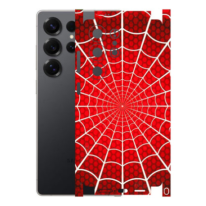 Samsung A/S Series Phone Skins (All Models) - Classic Spidey Web - 3D Embossed Finish (L-115) Samsung Galaxy S25 Ultra (5G)