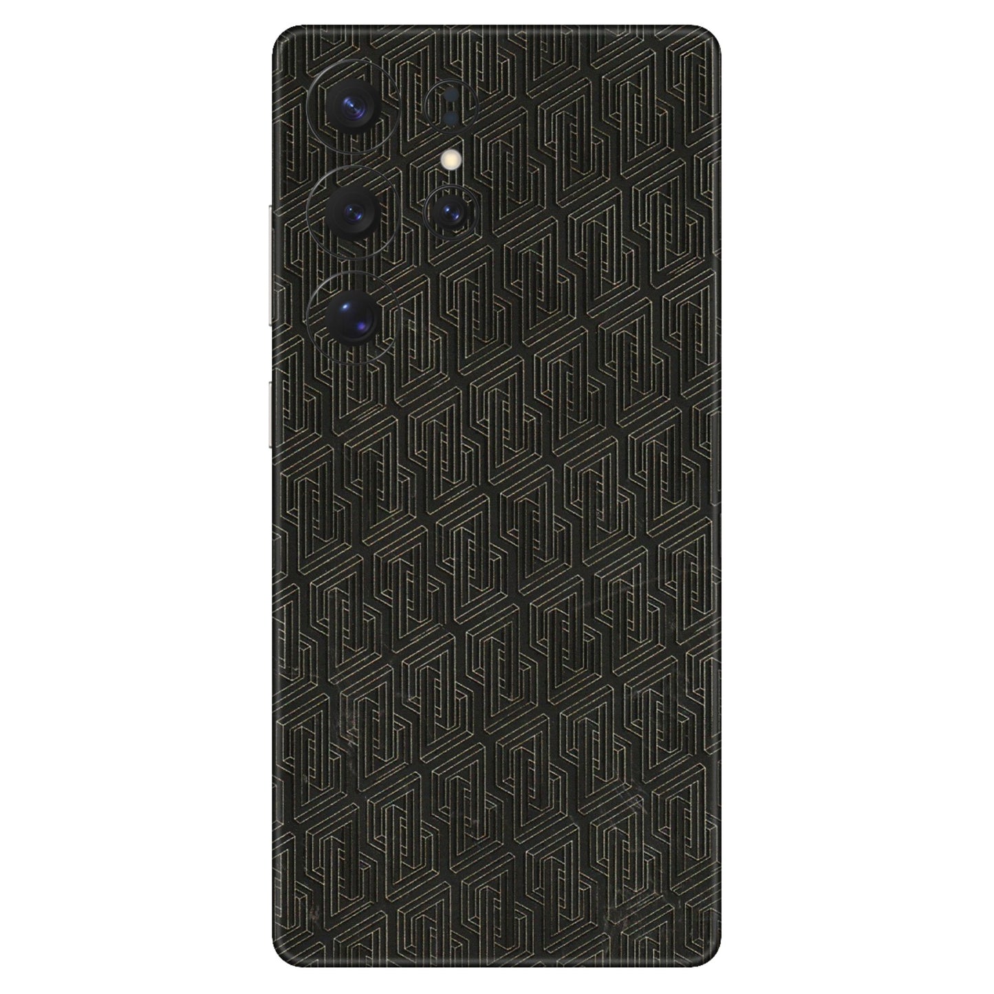 Samsung A/S Series Phone Skins (All Models) - Black Abstract Pattern - 3D Embossed Finish (L-117) Samsung Galaxy S25 Ultra (5G)
