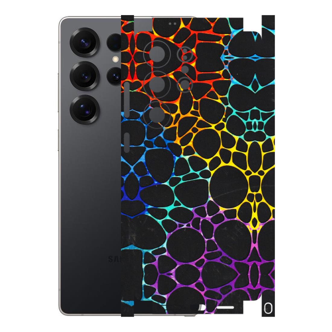Samsung A/S Series Phone Skins (All Models) - Abstract Art MultiColour - 3D Embossed Finish (L-133) Samsung Galaxy S25 Ultra (5G)