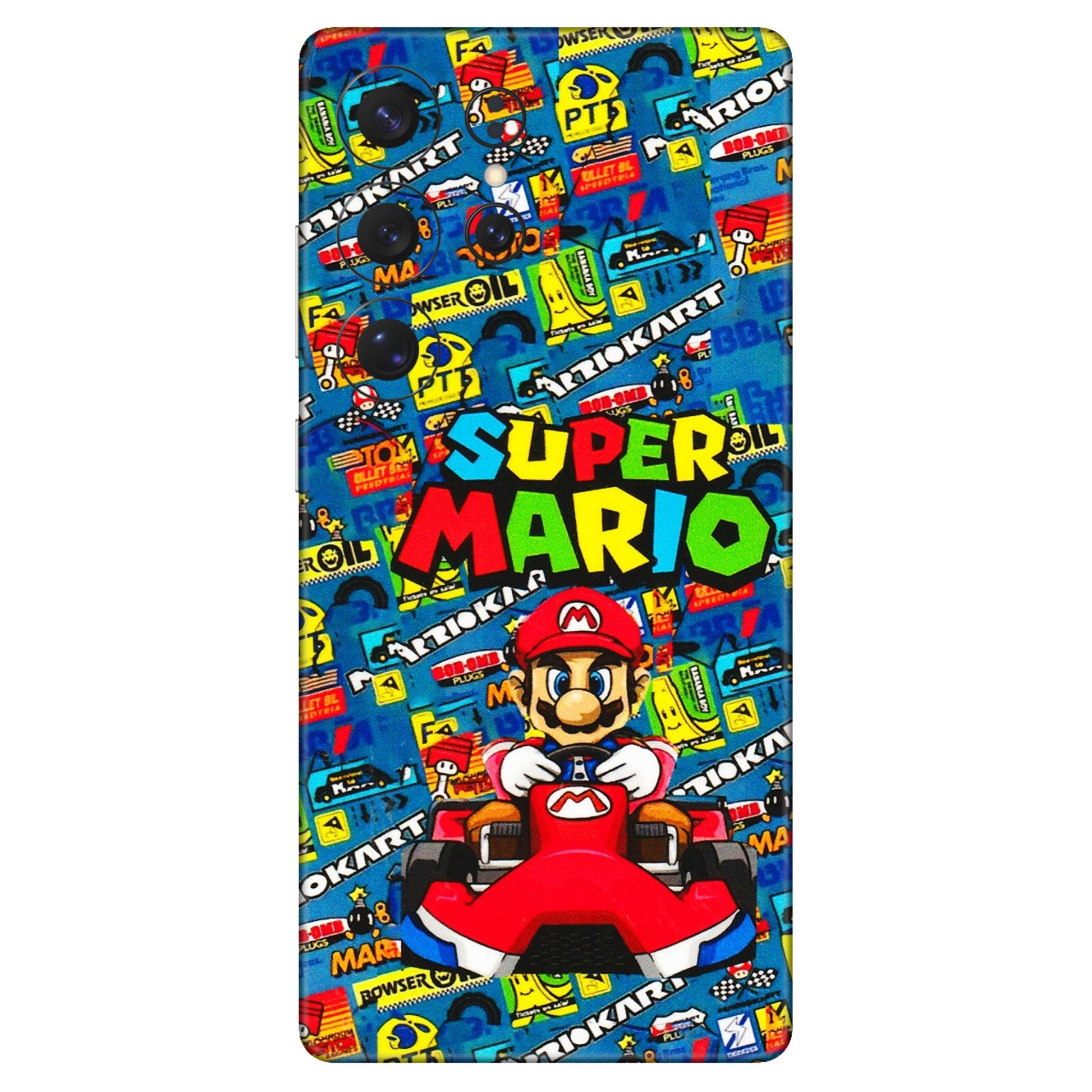 Samsung A/S Series Phone Skins (All Models) - Super Mario Kart - 3D Embossed Finish (L-140) Samsung Galaxy S25 Ultra (5G)