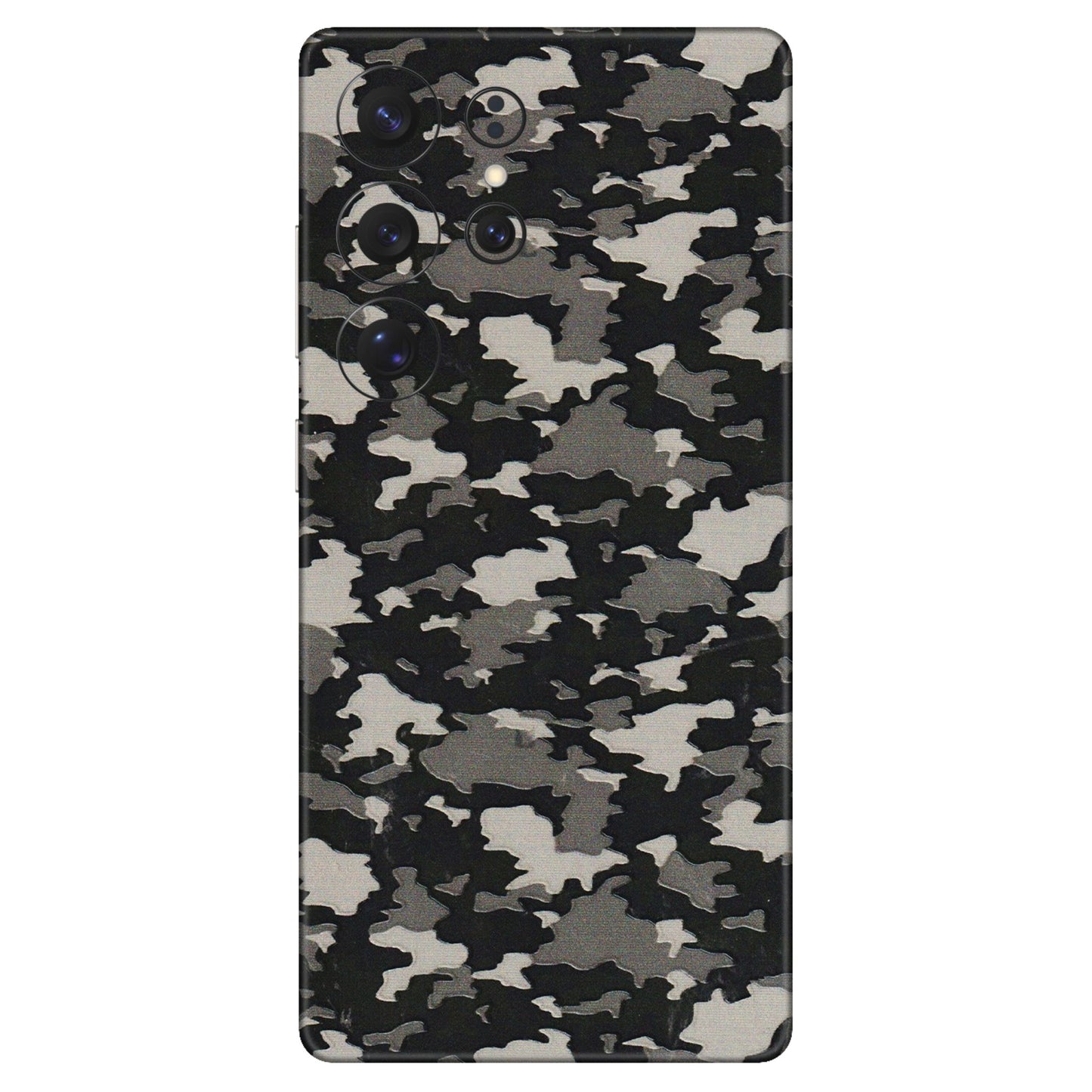 Samsung A/S Series Phone Skins (All Models) - Black/Grey Camoflaunge - 3D Embossed Finish (L-142) Samsung Galaxy S25 Ultra (5G)