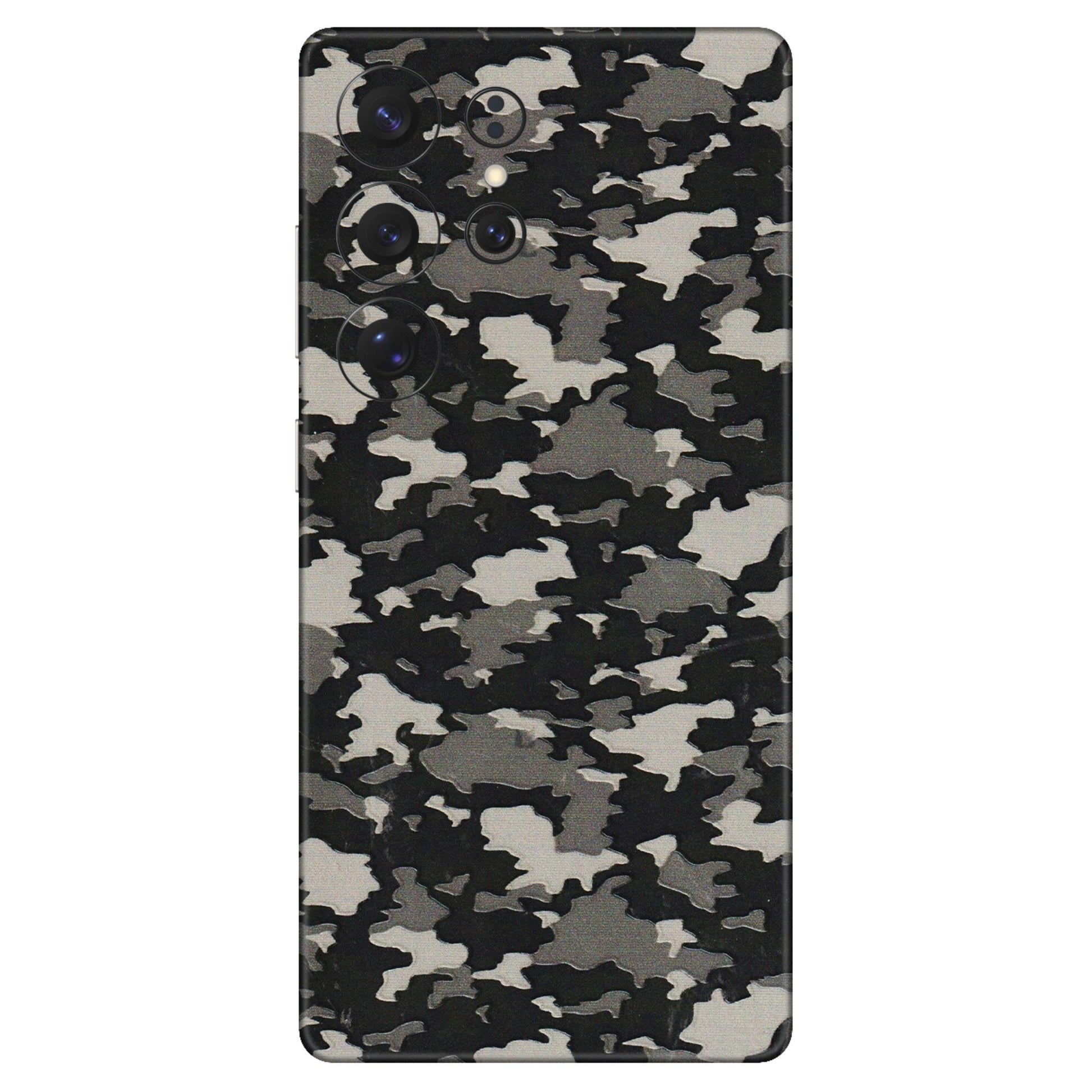 Samsung A/S Series Phone Skins (All Models) - Black/Grey Camoflaunge - 3D Embossed Finish (L-142) Samsung Galaxy S25 Ultra (5G)