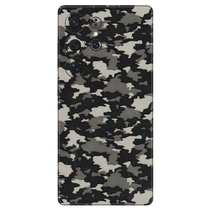 Samsung A/S Series Phone Skins (All Models) - Black/Grey Camoflaunge - 3D Embossed Finish (L-142) Samsung Galaxy S25 Ultra (5G)
