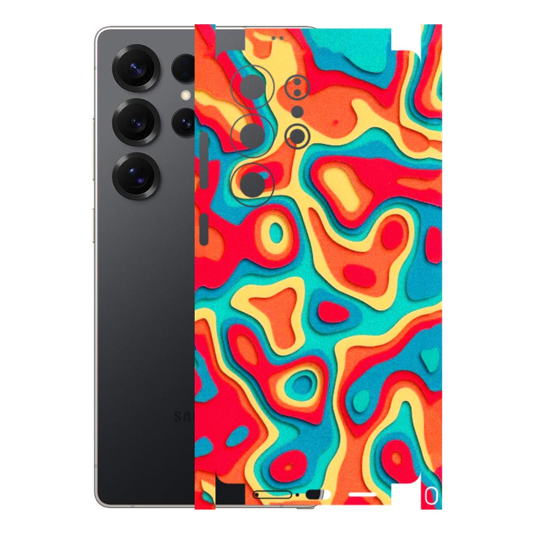 Samsung A/S Series Phone Skins (All Models) - Abstract Swirl - 3D Embossed Finish (L-150) Samsung Galaxy S25 Ultra (5G)