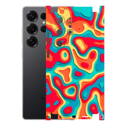 Samsung A/S Series Phone Skins (All Models) - Abstract Swirl - 3D Embossed Finish (L-150) Samsung Galaxy S25 Ultra (5G)