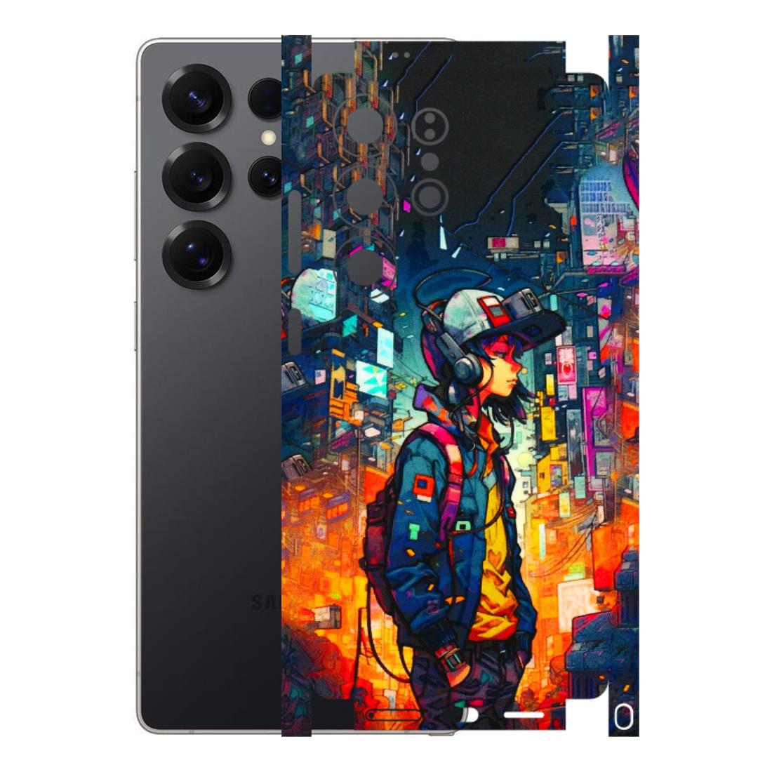 Samsung A/S Series Phone Skins (All Models) - Street Anime Guy - 3D Embossed Finish (L-158) Samsung Galaxy S25 Ultra (5G)