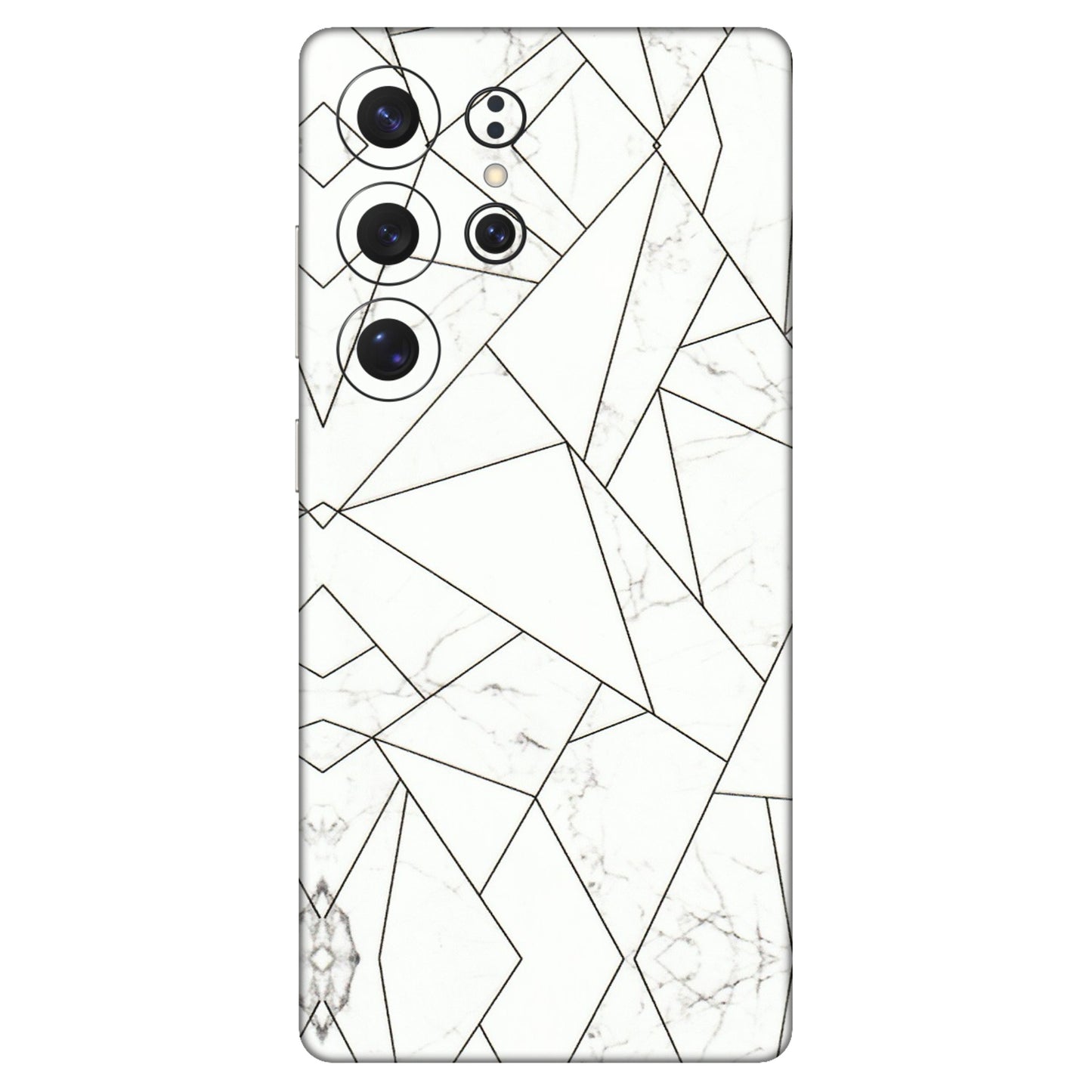 Samsung A/S Series Phone Skins (All Models) - Luxury White Marble Effect - 3D Embossed Finish (L-168) Samsung Galaxy S25 Ultra (5G)