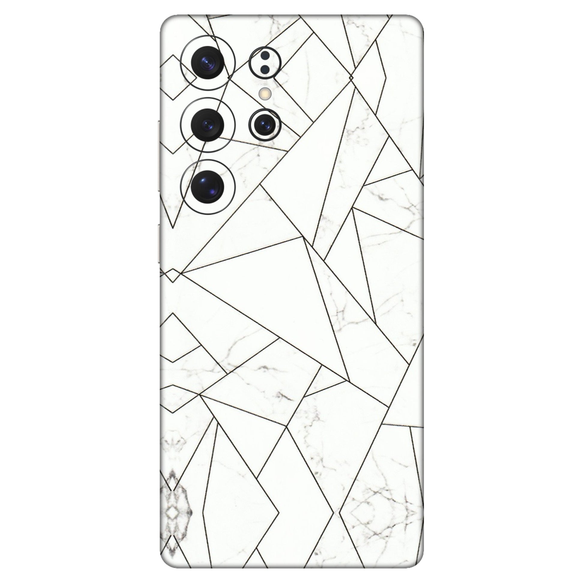 Samsung A/S Series Phone Skins (All Models) - Luxury White Marble Effect - 3D Embossed Finish (L-168) Samsung Galaxy S25 Ultra (5G)