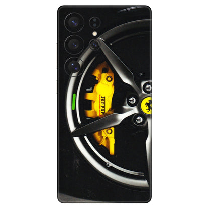 Samsung A/S Series Phone Skins (All Models) - Ferrari Wheel Alloy - 3D Embossed Finish (L-173) Samsung Galaxy S25 Ultra (5G)