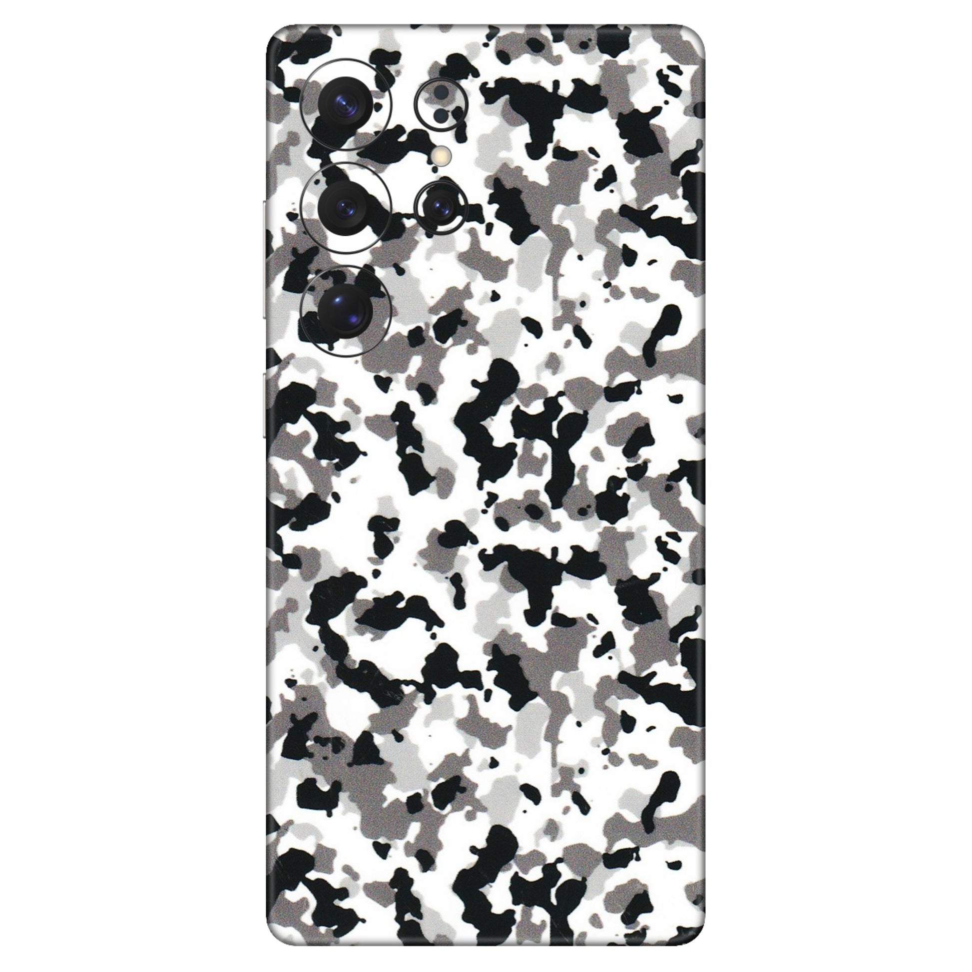 Samsung A/S Series Phone Skins (All Models) - White Black Camouflage - 3D Embossed Finish (L-18) Samsung Galaxy S25 Ultra (5G)