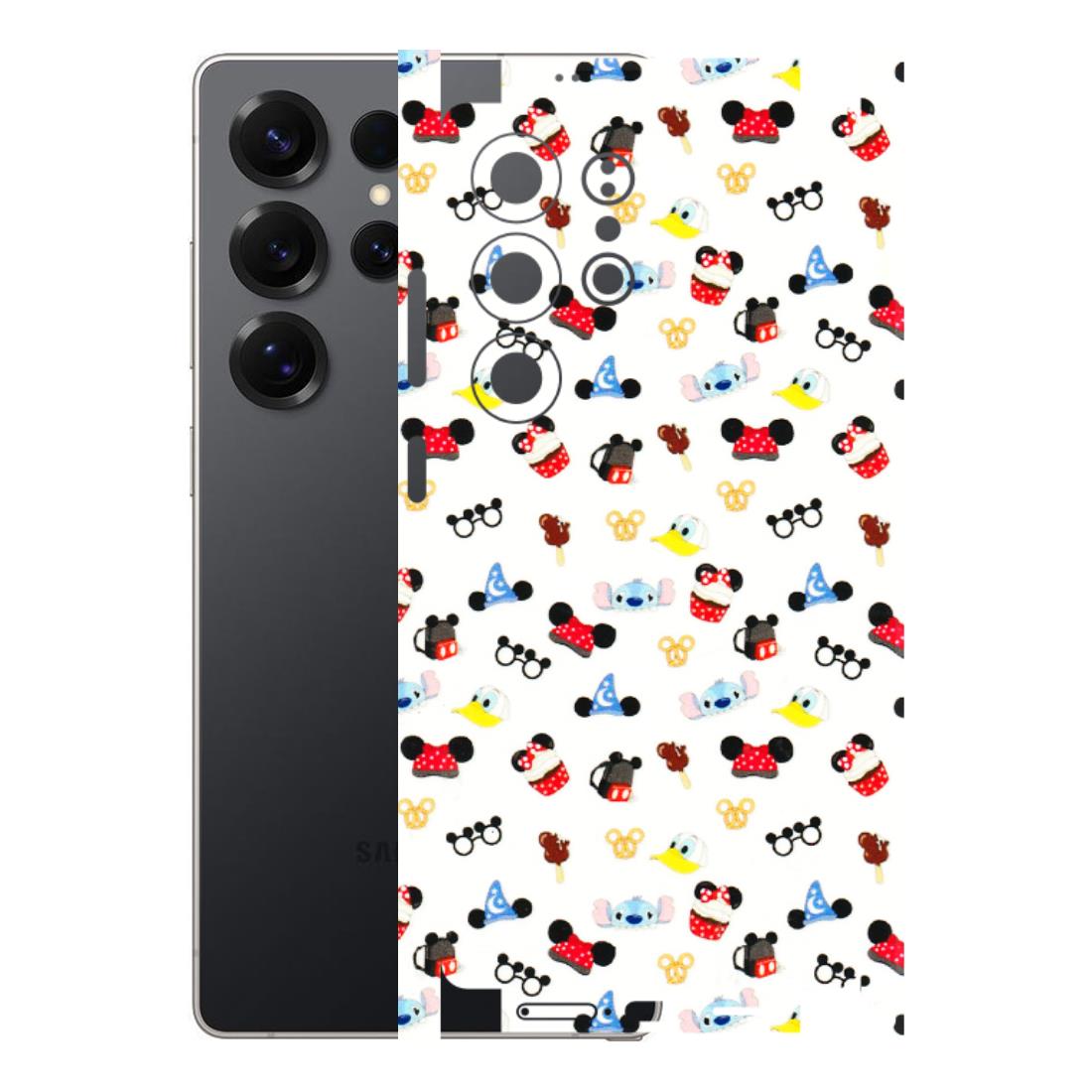 Samsung A/S Series Phone Skins (All Models) - Minnie Mouse & Donald Doodles s - 3D Embossed Finish (L-194) Samsung Galaxy S25 Ultra (5G)