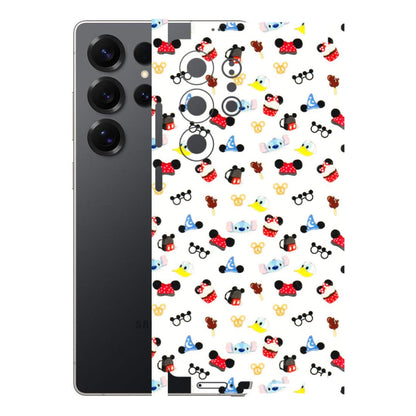 Samsung A/S Series Phone Skins (All Models) - Minnie Mouse & Donald Doodles s - 3D Embossed Finish (L-194) Samsung Galaxy S25 Ultra (5G)