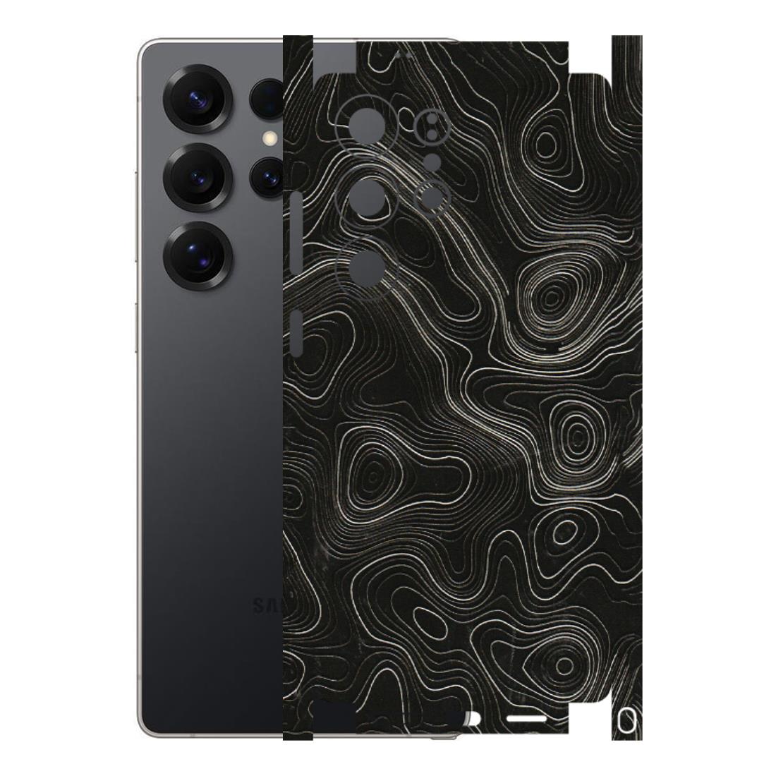 Samsung A/S Series Phone Skins (All Models) - Black Swirl - 3D Embossed Finish (L-196) Samsung Galaxy S25 Ultra (5G)