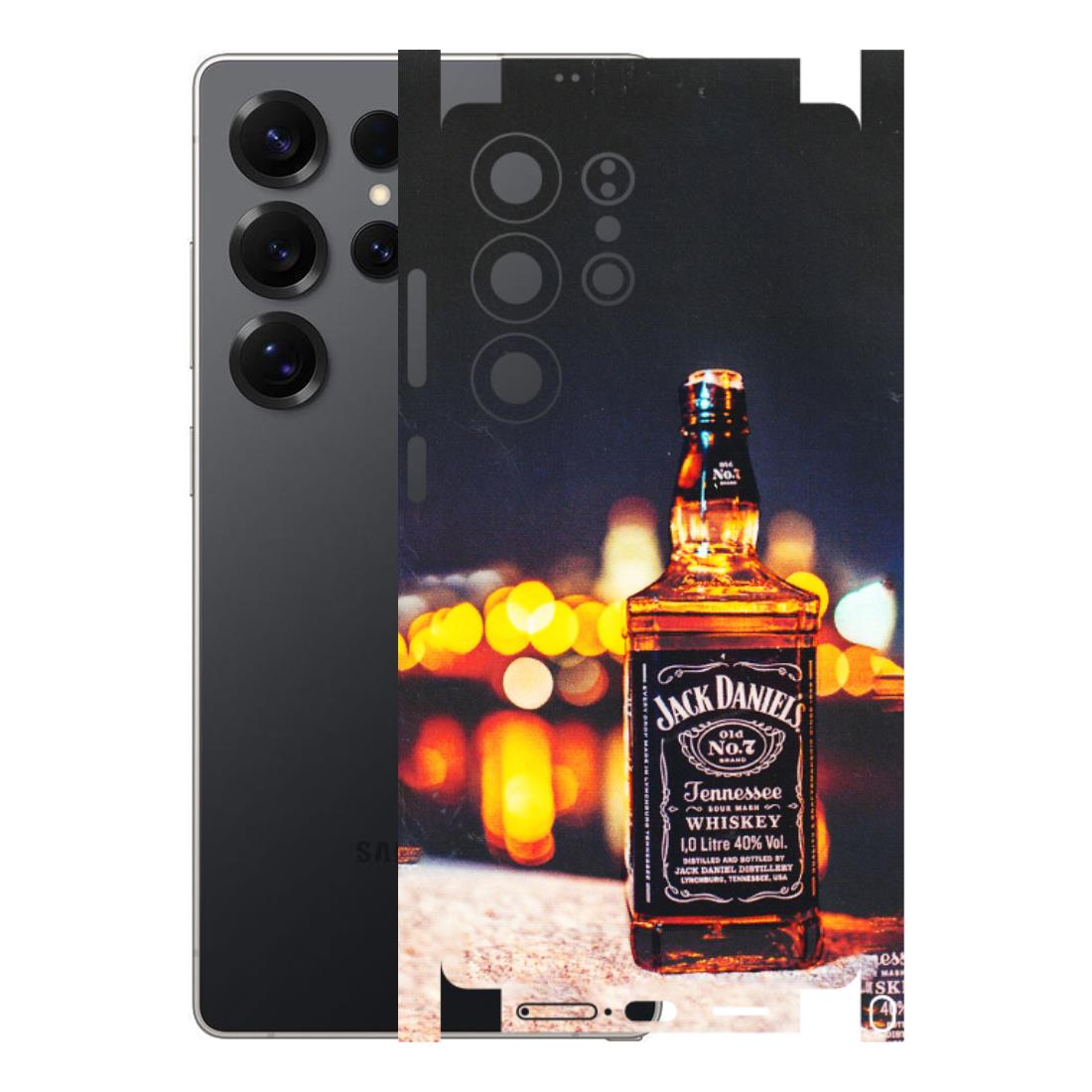 Samsung A/S Series Phone Skins (All Models) - JD Whiskey Bottle - 3D Embossed Finish (L-20) Samsung Galaxy S25 Ultra (5G)