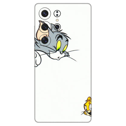 Samsung A/S Series Phone Skins (All Models) - Cute Tom And Jerry - 3D Embossed Finish (L-220) Samsung Galaxy S25 Ultra (5G)
