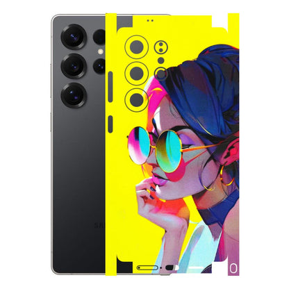 Samsung A/S Series Phone Skins (All Models) - Bold Stylish Girl - 3D Embossed Finish (L-222) Samsung Galaxy S25 Ultra (5G)