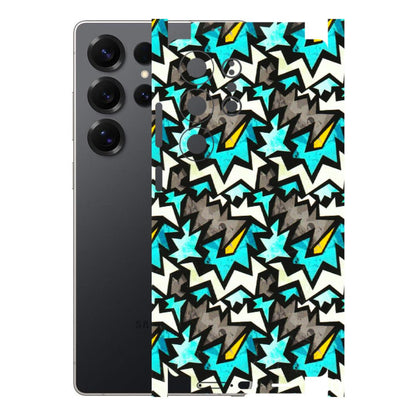 Samsung A/S Series Phone Skins (All Models) - Funky Zig Zag - 3D Embossed Finish (L-223) Samsung Galaxy S25 Ultra (5G)