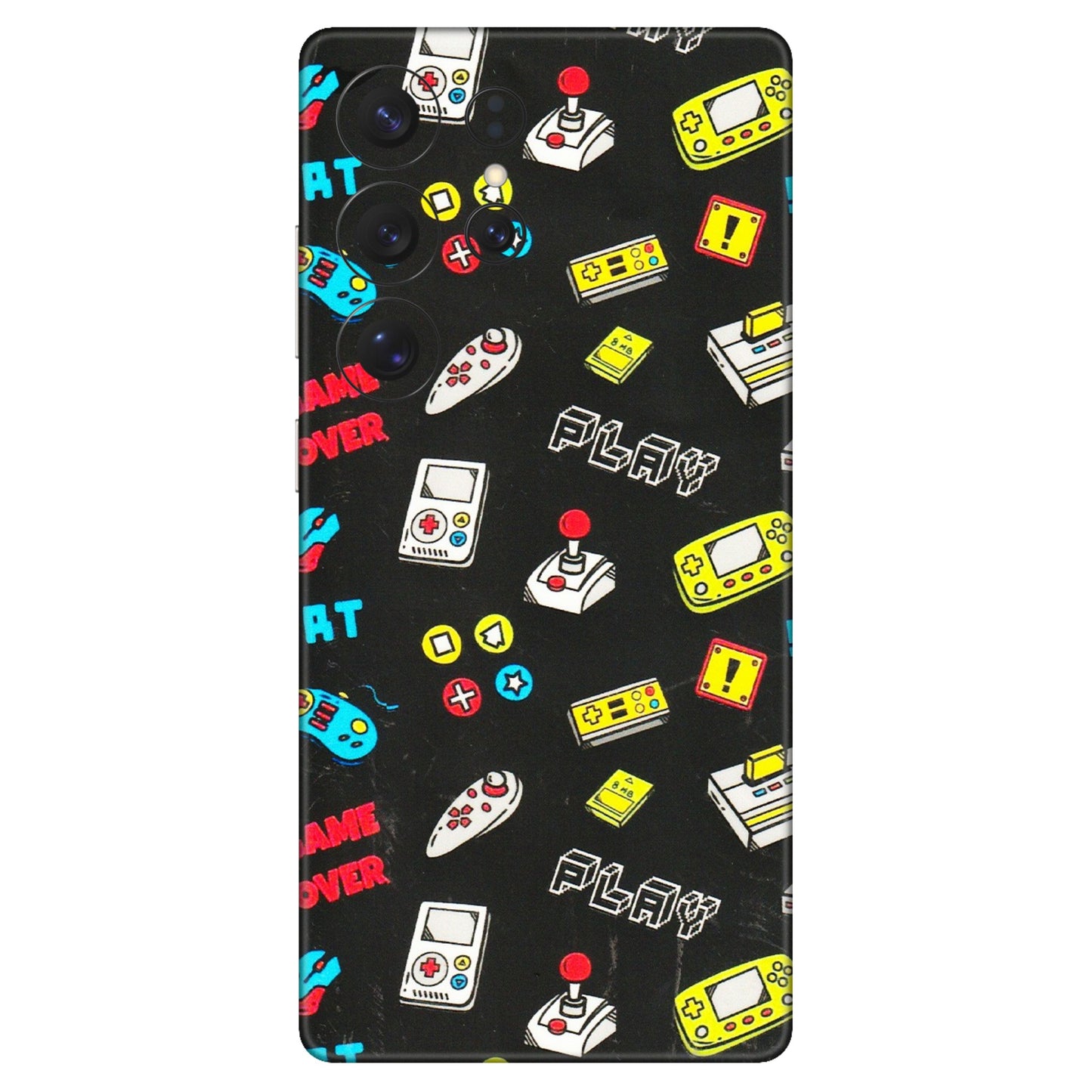 Samsung A/S Series Phone Skins (All Models) - Gaming Doodles - 3D Embossed Finish (L-224) Samsung Galaxy S25 Ultra (5G)