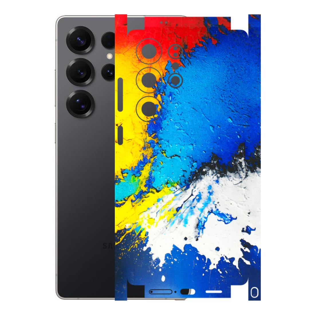 Samsung A/S Series Phone Skins (All Models) - Acrylic Paint Spill - 3D Embossed Finish (L-229) Samsung Galaxy S25 Ultra (5G)
