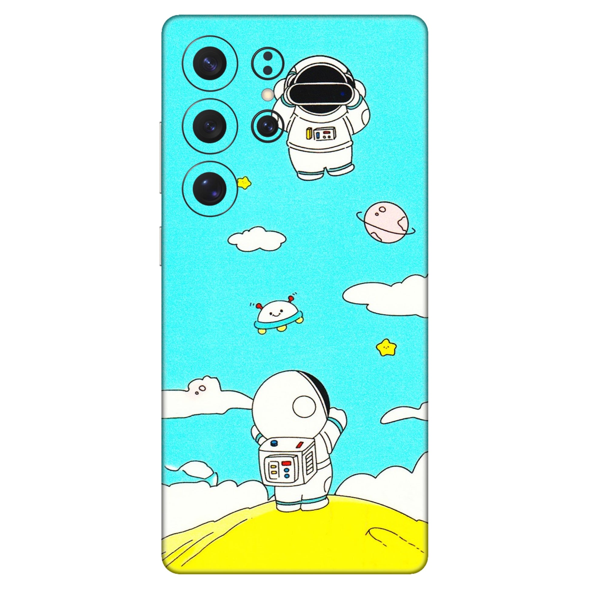 Samsung A/S Series Phone Skins (All Models) - Blue Skies Astro Float - 3D Embossed Finish (L-230) Samsung Galaxy S25 Ultra (5G)