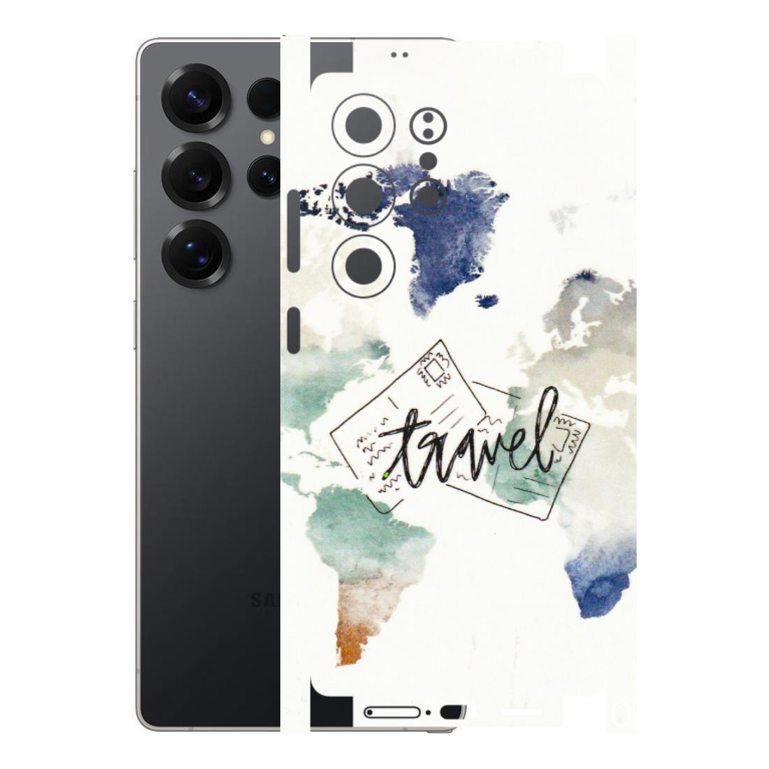 Samsung A/S Series Phone Skins (All Models) - Travel The World - 3D Embossed Finish (L-232) Samsung Galaxy S25 Ultra (5G)