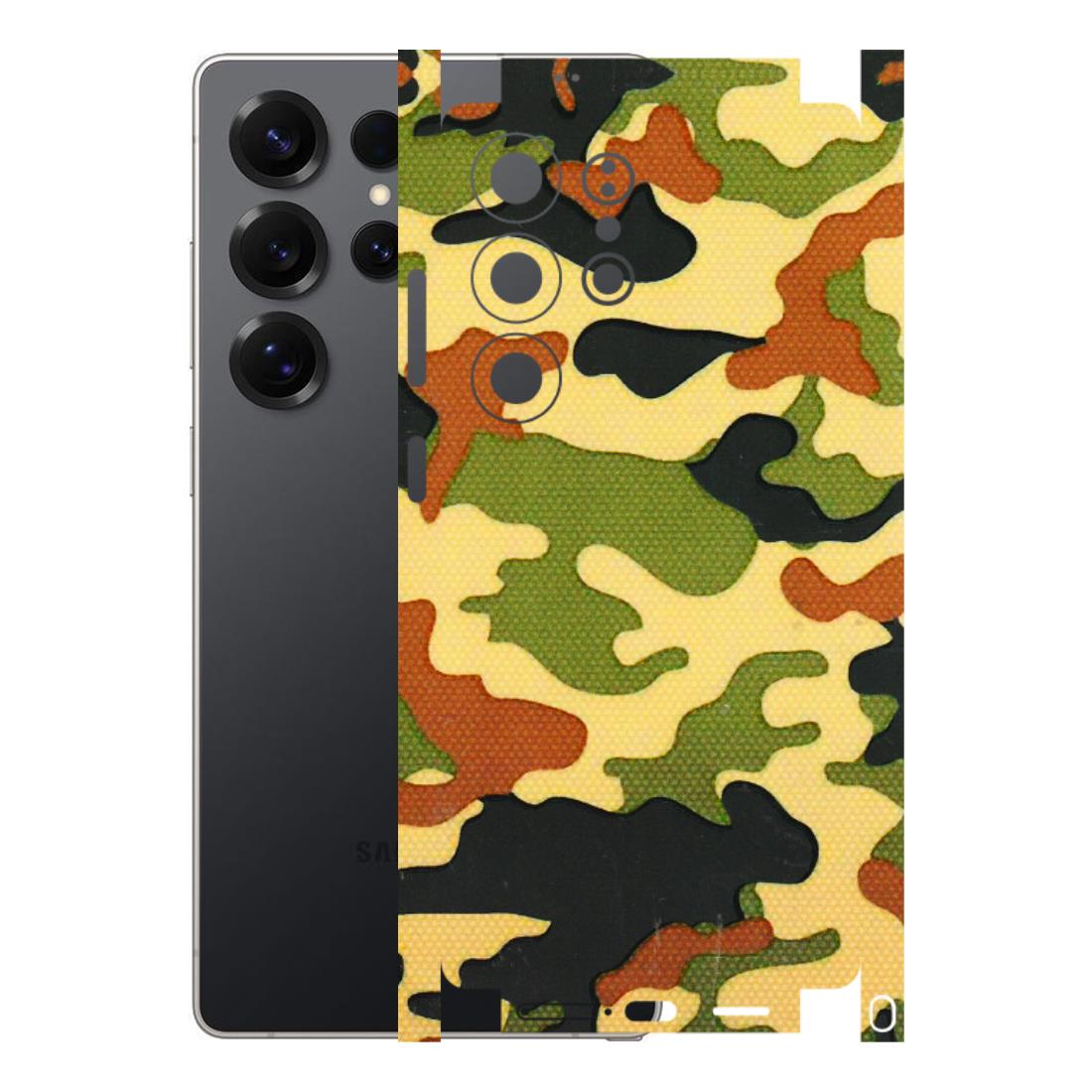 Samsung A/S Series Phone Skins (All Models) - Indian Military - 3D Embossed Finish (L-234) Samsung Galaxy S25 Ultra (5G)