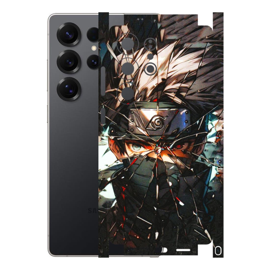 Samsung A/S Series Phone Skins (All Models) - Kakashi Shattered Glass Effect - 3D Embossed Finish (L-237) Samsung Galaxy S25 Ultra (5G)