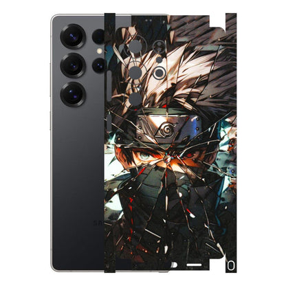 Samsung A/S Series Phone Skins (All Models) - Kakashi Shattered Glass Effect - 3D Embossed Finish (L-237) Samsung Galaxy S25 Ultra (5G)